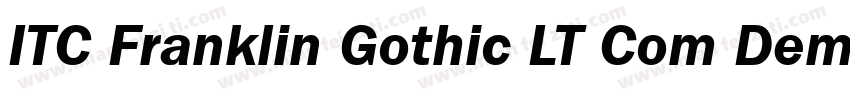 ITC Franklin Gothic LT Com Demi Ex字体转换